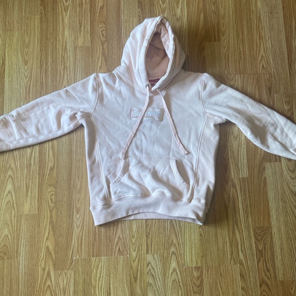 light pink supreme hoodie - Picture 2 of 4